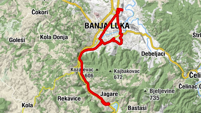 Banja Luka - Hadži-Mustaj pašina džamija - Crkva Pokrova Presvete Bogorodice - Naselje Park