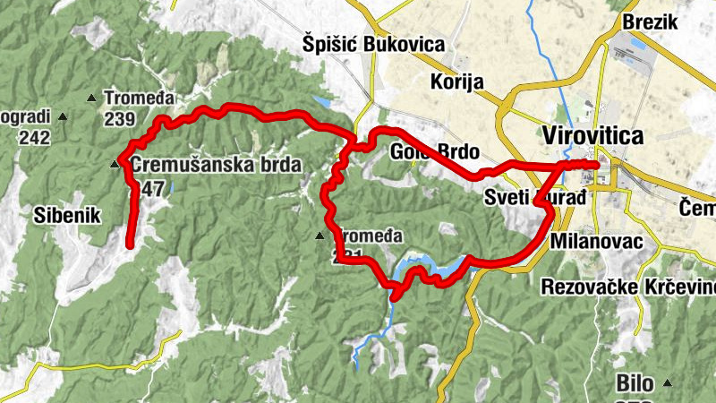 Removac - Virovitica - Podgorje - Golo Brdo