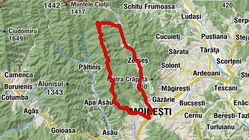 Moinești - Petra's - Muntele Stirigoiului - Pensiunea Monden