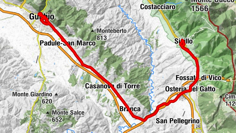 Sigillo - Il Conte Vico pizz. rist. - Chiesa di Sant'Agostino - Chiesa di San Giovanni Battista