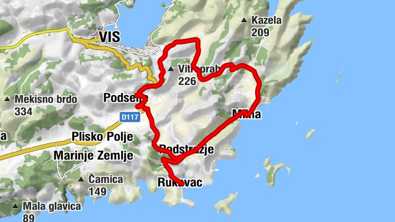 Rukavac - Griže - Podstražje - Podselje