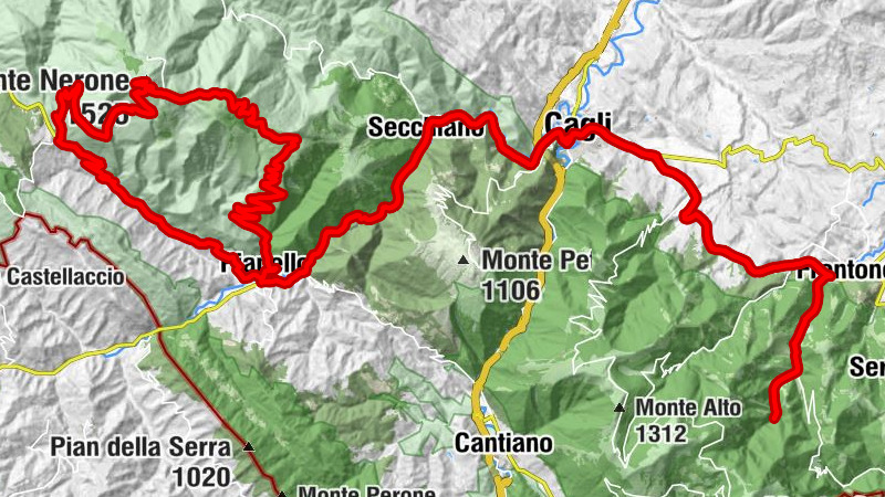 Rifugio di Grotticiole - Chiesa di Santa Maria della Misericordia - Rifugio Cupa - Monte Nerone