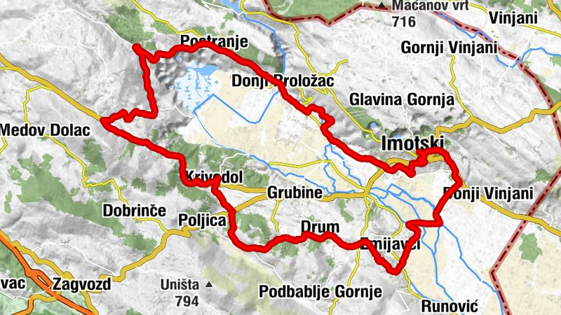 Imotski - hram Uspenija Presvete Bogorodice - Zelena katedrala - Krista Kralja