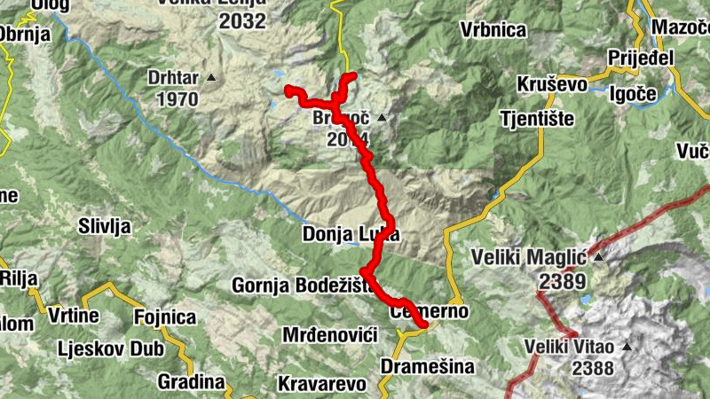 Podborina - Planinska kuća Orlovačko jezero