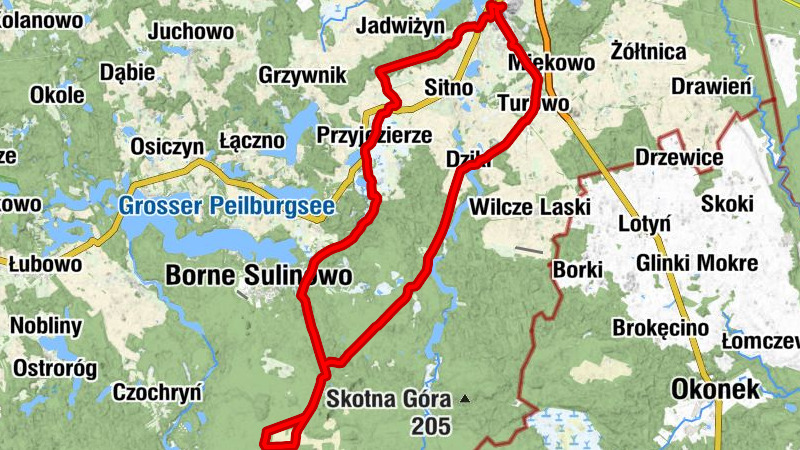 Szczecinek - Marientron - Punkt dojazdowy