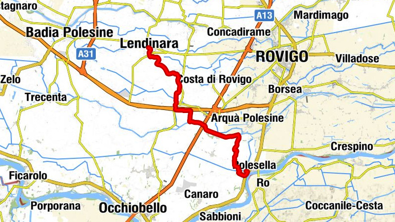 Polesella - Raccano - Rocca - Lendinara