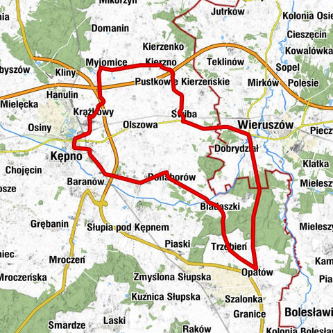 Kępno - Kościół św. Józefa w Myjomicach - Kościół pw. Matki Bożej Różańcowej - Kościół św. Marcina