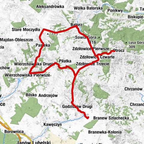 Batorz - Błażek - Pasieka - Meczkowa Góra