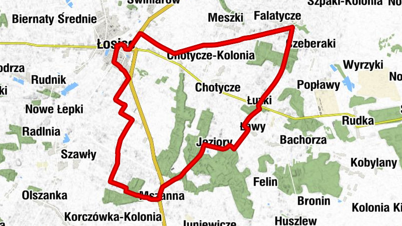 Łosice - Ukazy - Kościół pw. Macierzyństwa Najświętszej Maryi Panny - Kościół pw. Ścięcia Świętego Jana Chrzciciela