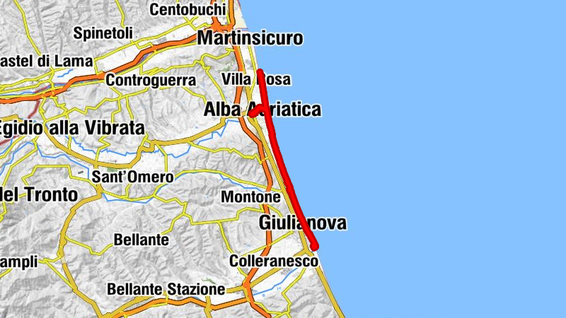 Alba Adriatica-Nereto-Controguerra - Brigantino - Filù - Wolf