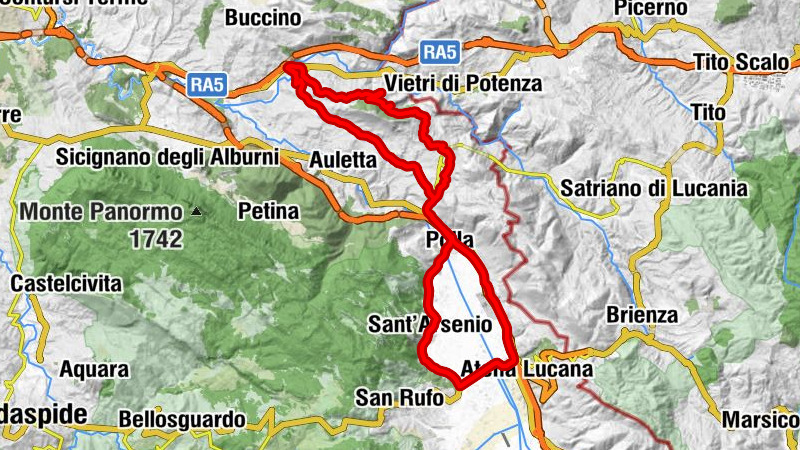 Ponte San Cono - Salvitelle - Caggiano - Polla