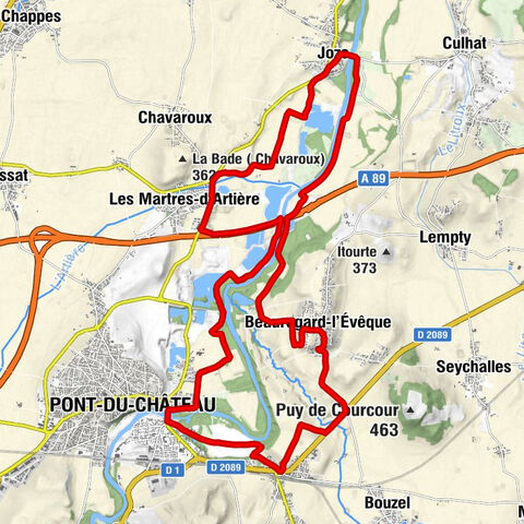 Église Saint-Étienne - Restaurant du Pont - Pont-du-Château - Beauregard-l'Évêque