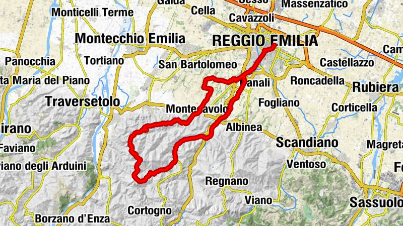 Reggio Emilia - Monte Biliano - Monte Airone - Monte Fontana