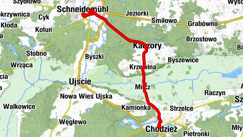 Chodzież - Studzieniec - Kaczory - Piła