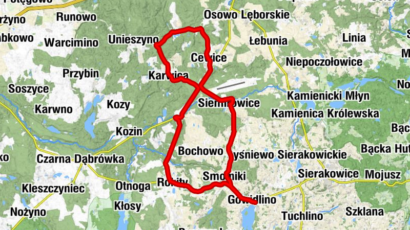 Gowidlino - Kościół pw. Świętego Ignacego Loyoli - Kościół pw. Wniebowzięcia Najświętszej Maryi Panny - Kościół pw. Świętego Andrzeja Boboli