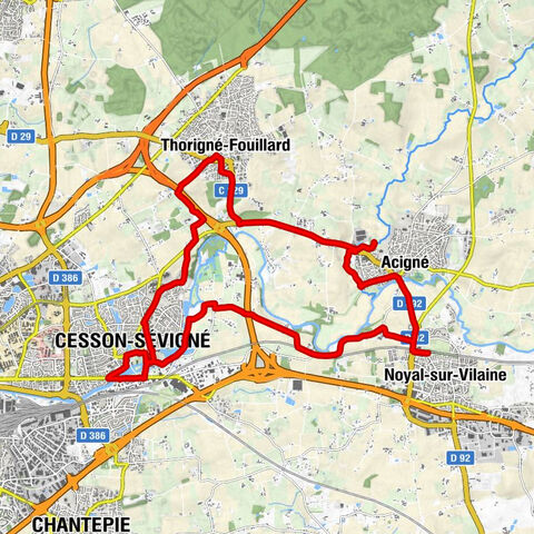 Noyal-sur-Vilaine - Le Val Froment - Cesson-Sévigné - Église Saint-Martin de Cesson-Sévigné