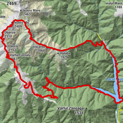 Cabana Voina - Obârșia - Iezeru Mic - Cățunu