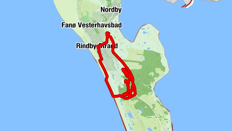 Byen - Rindby Kapel - Rindby Strand - Pælebjerg