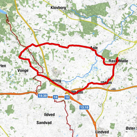 Rask Mølle - Dorteasminde - Uldum - Hammer Kirke