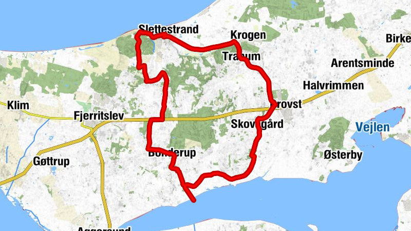 Haverslev - Torslev Kirke - Mathildahøj - Haverslev Kirke