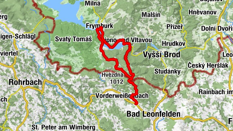 Eberhardschlag - bývalá Krásná Pole - Lipno nad Vltavou - svatý Filip a Jakub