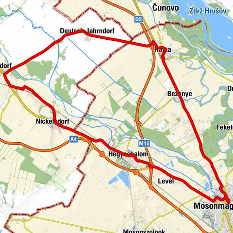 Zurndorf - Gasthaus zum Bahnhof - Altes Landgut Werdenich - Evangelische Kirche