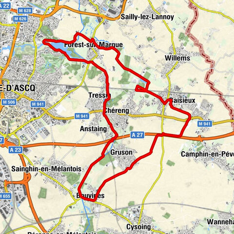 Bouvines - Chéreng - Tressin - Villeneuve-d'Ascq