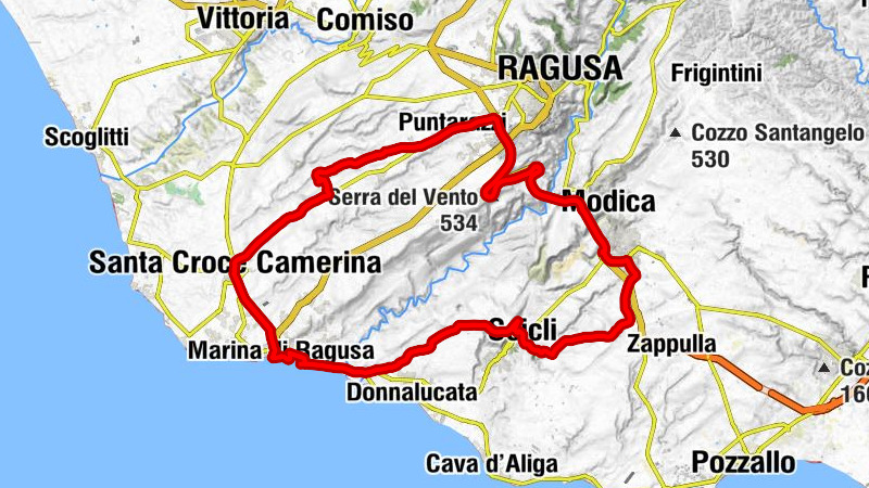 Marina di Ragusa - Santa Maria di Porto Salvo - Serra del Vento - Scicli