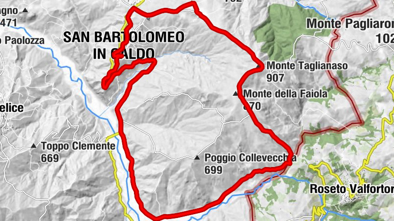 San Bartolomeo in Galdo - Chiesa del Calvario - Monte Taglianaso - Monte della Faiola