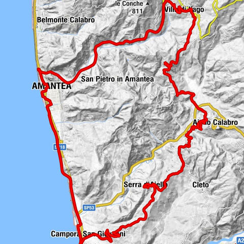 Campora-San Giovanni-Serra Ajello - Bellavista - Amantea - Campora San Giovanni