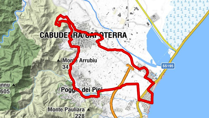 Cabuderra/Capoterra - l'altro cielo - Rio San Girolamo - Poggio dei Pini