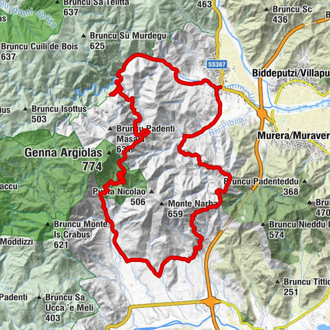Santu Idu/San Vito - Arcu Argiolu - Arcu is Tellas - Cuili Girolimo