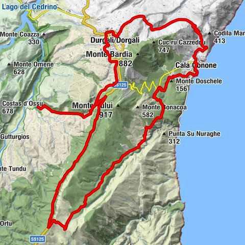 Durgali/Dorgali - Monte Malospès - Cala Gonone - Chiesa di Nostra Signora di Bonaria