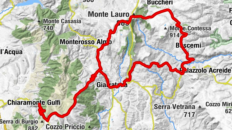Chiaramonte Gulfi - Art di Tavalo - Monte Pavone - Cozzo Buscica