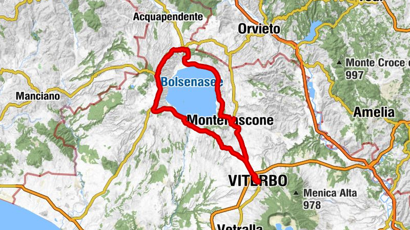 Viterbo Porta Fiorentina - San Flaviano - La Montagna - Poggio della Vaccareccia