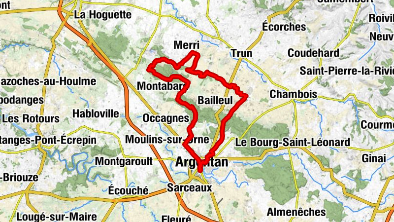 Argentan - Montmilcent - Villedieu-lès-Bailleul