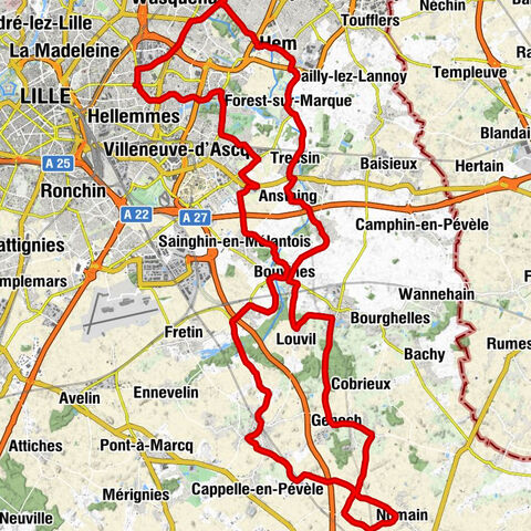 Mairie de Mons - Église Saint-Pierre - Église Notre-Dame-de-la-Visitation - Lille