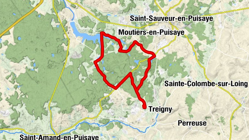 Treigny - Le Crot Veillat - La Marcinerie - La Détrouble