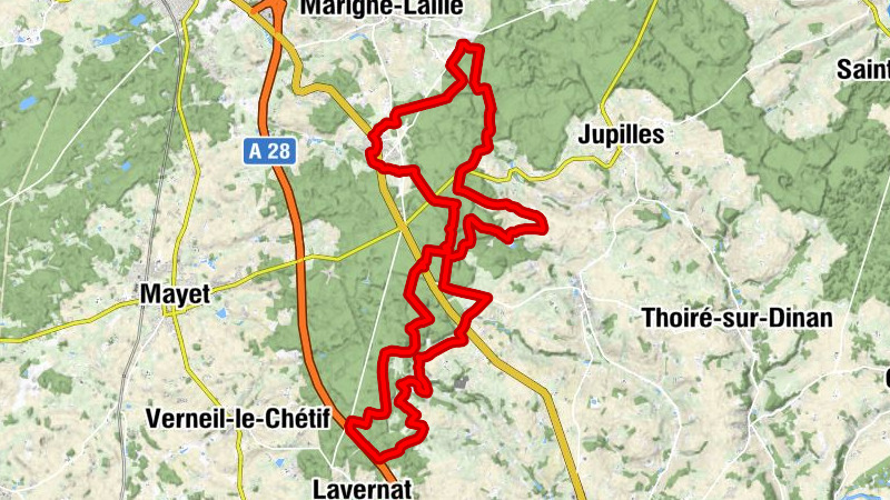 Laillé - La Birette - Les Salles - Rond des Forges