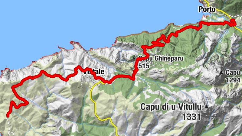 Fontaine du Pont de Porto - Chapelle Saint-Alexandre - Église Sainte-Marie - Chapelle Sainte-Lucie