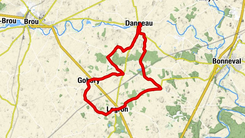 Dangeau - Église Saint-Georges - Relais de poste Saint-Jacques - Église Saint-Michel