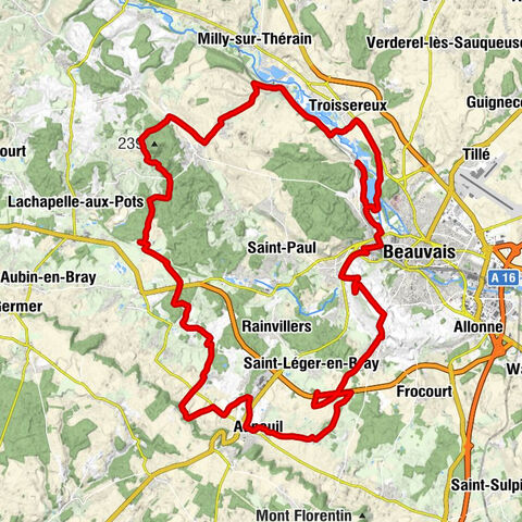 Fouquenies - Église Saint-Martin - Chapelle Notre-Dame-de-Lourdes - Butte des Marais