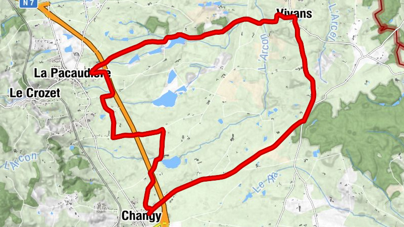 Changy - Les Treives - Arçon - Les Sablons