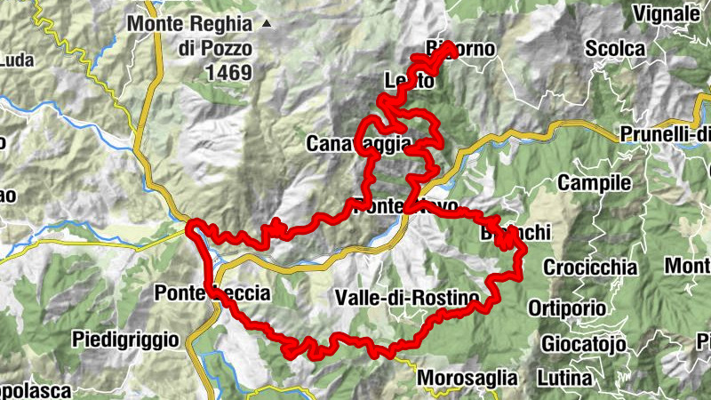 Ponte Leccia - Colonna - Chapelle Saint-Martin - Église Saint-Clément