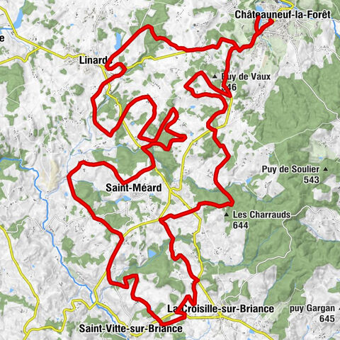 Châteauneuf-la-Forêt - Julika - La Bessade - Linards