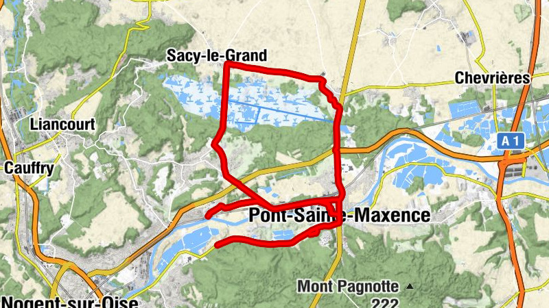 Pont-Sainte-Maxence - La Croix Rouge - Église Saint-Martin