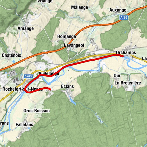 Nenon - Rochefort-sur-Nenon - Audelange - Moulin Rouge