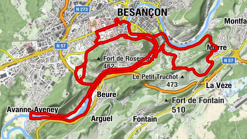 Vieilles Perrières - Chapelle Notre-Dame des Buis - Mont Saint-Etienne - Rosemont