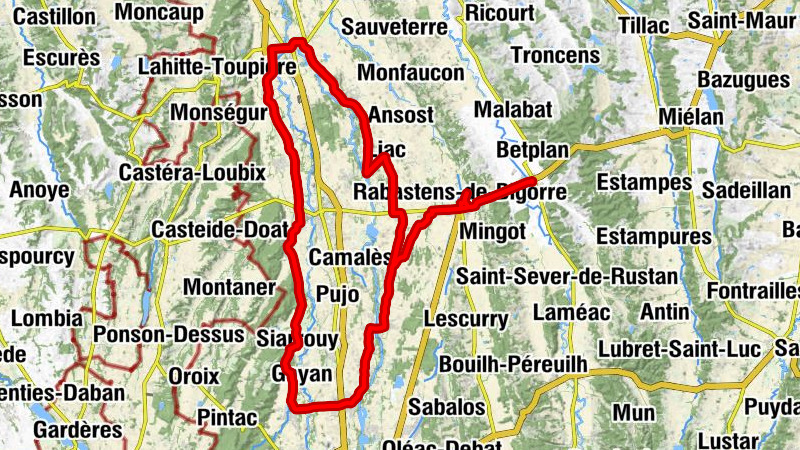 Villecomtal-sur-Arros - Église Saint-Pierre - Église de l'Assomption de Maubourguet - Église de l'Invention-de-Saint-Étienne