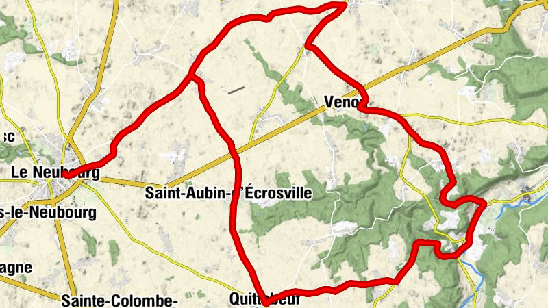 Le Neubourg - Église Saint-Martin - Église Saint-Aubin - Église Saint-Pierre